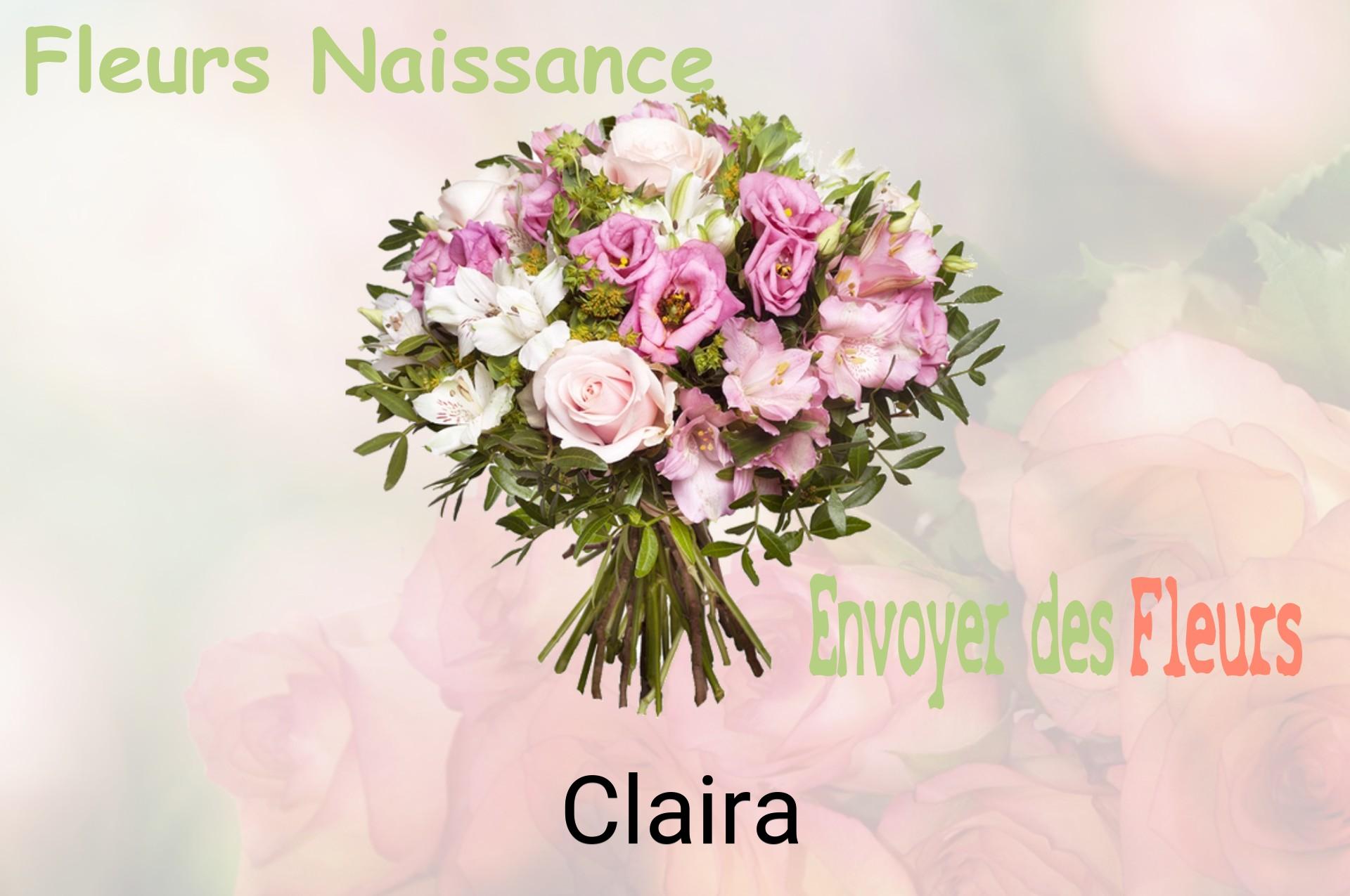 Bouquet de fleurs de naissance livré à Claira